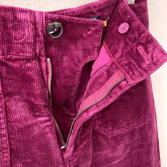 Maeve Anthropologie The Colette Crop Corduroy Wide Leg Pants - Purple - 28 - Picture 5 of 7